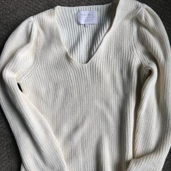 Cream long sleeved sweater by Part Two - Picture 3 of 3